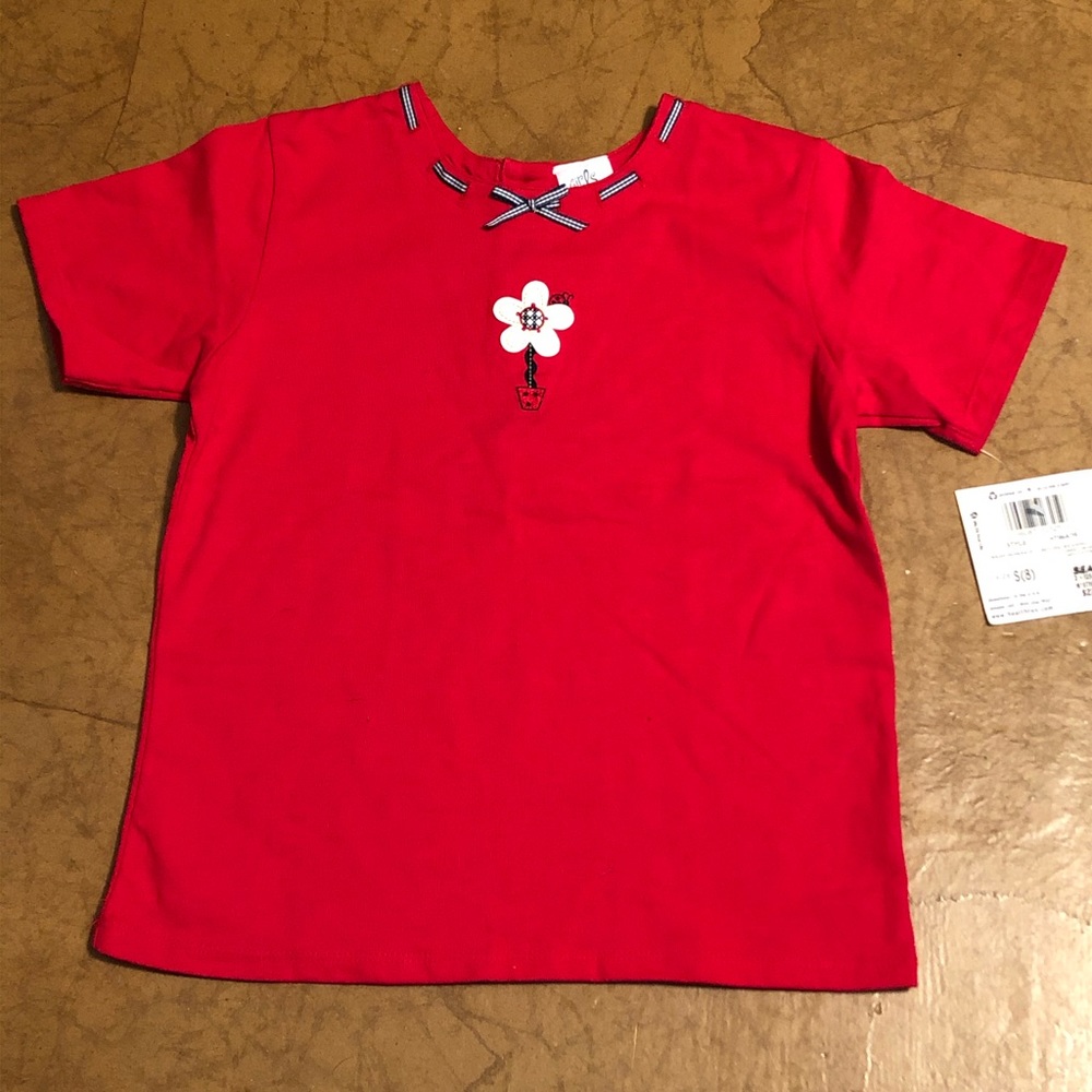 Girls Club Scoop Neck Floral Tee NWT Size 8